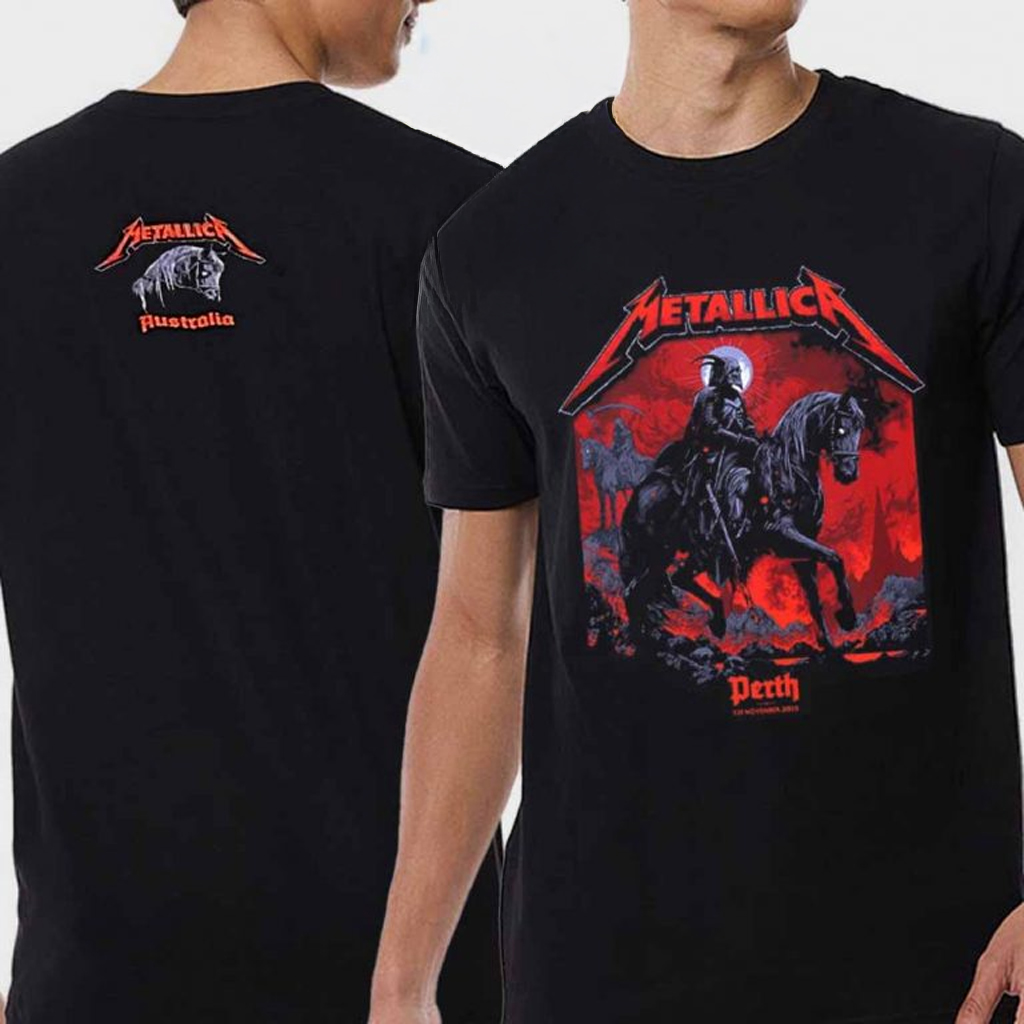 Metallica Merch Perth 2025 Optus Stadium On November 1st T-Shirt Best Gifts For Music Lovers