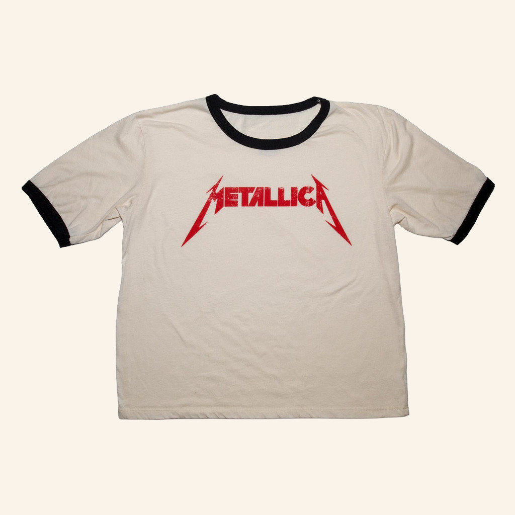 Metallica Merch Red Logo Ringer T-Shirt Unique Gifts For Music Lovers Metallica Merch Red Logo Ringer T-Shirt Unique Gifts For Music Lovers