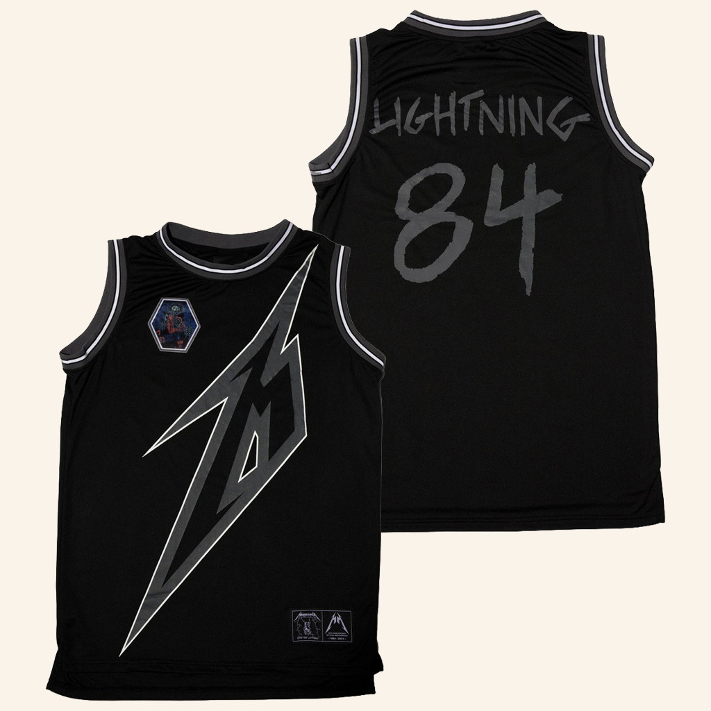 Metallica Merch Ride the Lightning Anniversary Basketball Jersey Gifts For Music Fans Metallica Merch Ride the Lightning Anniversary Basketball Jersey Gifts For Music Fans