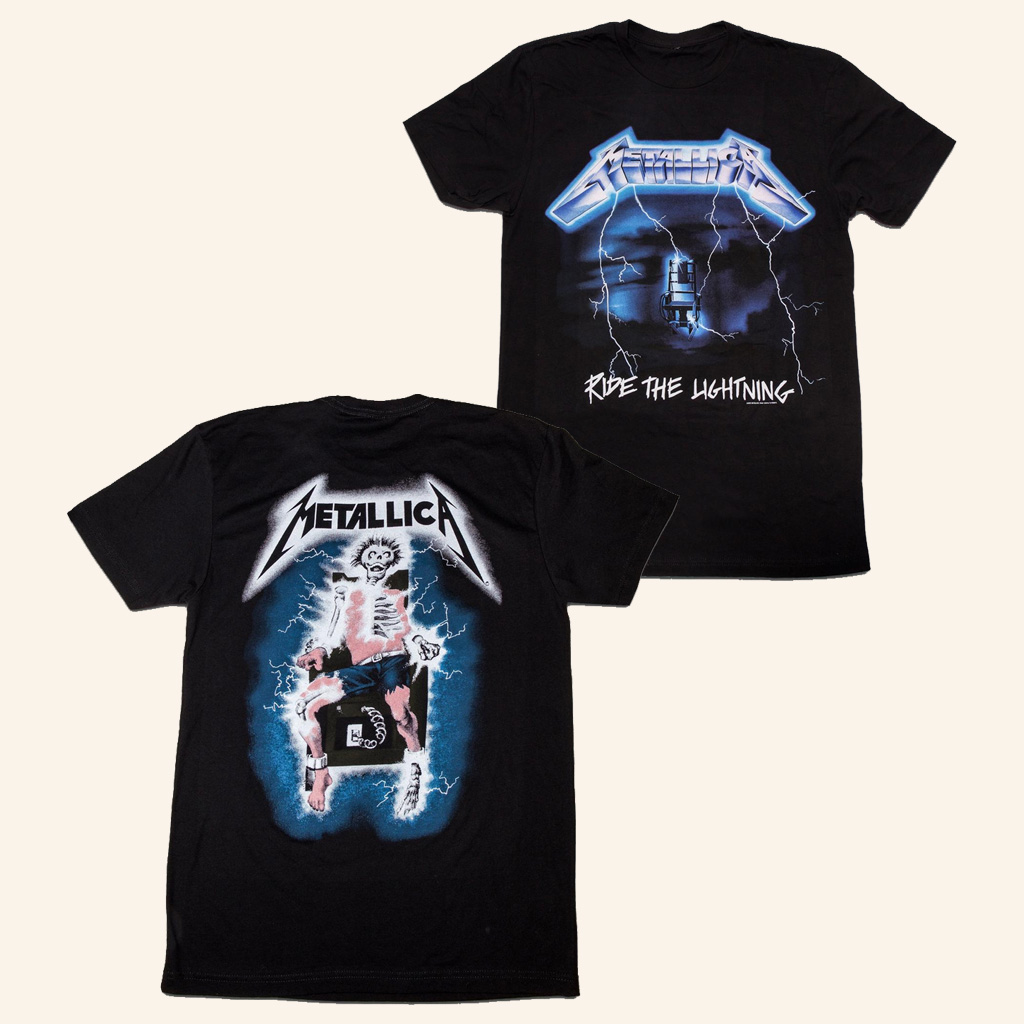 Metallica Merch Ride The Lightning T-Shirt Gifts For Music Enthusiasts Metallica Merch Ride The Lightning T-Shirt Gifts For Music Enthusiasts