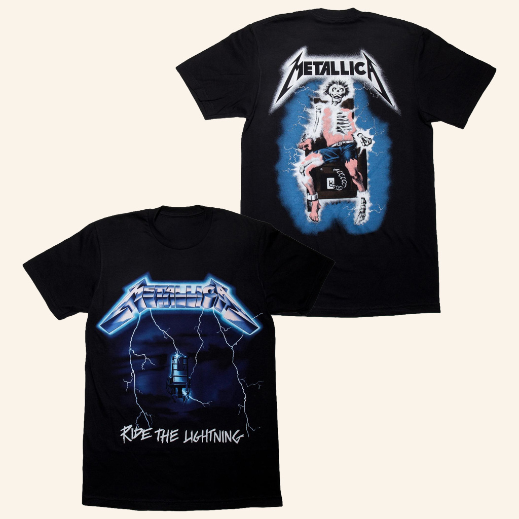 Metallica Merch Ride The Lightning T-Shirt Gifts For Music Fans Metallica Merch Ride The Lightning T-Shirt Gifts For Music Fans