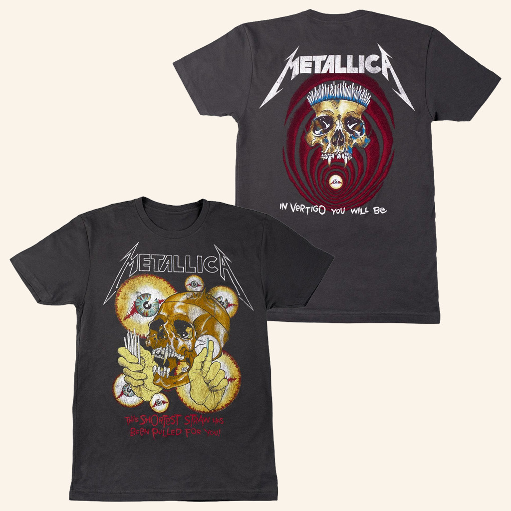 Metallica Merch Shortest Straw Vintage T-Shirt Music Lover Gifts For Him Metallica Merch Shortest Straw Vintage T-Shirt Music Lover Gifts For Him