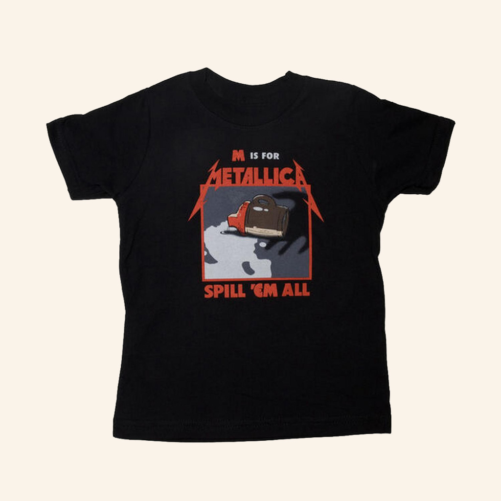 Metallica Merch Spill 'Em All T-Shirt Music Related Gifts For Guys Metallica Merch Spill 'Em All T-Shirt Music Related Gifts For Guys