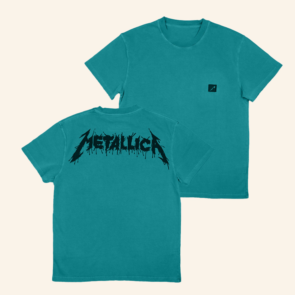 Metallica Merch Splatter Logo T-Shirt Birthday Gifts For Music Lovers