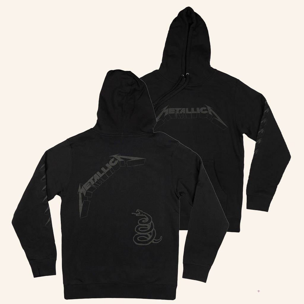 Metallica Merch The Black Album Hoodie Music Related Gifts For Guys