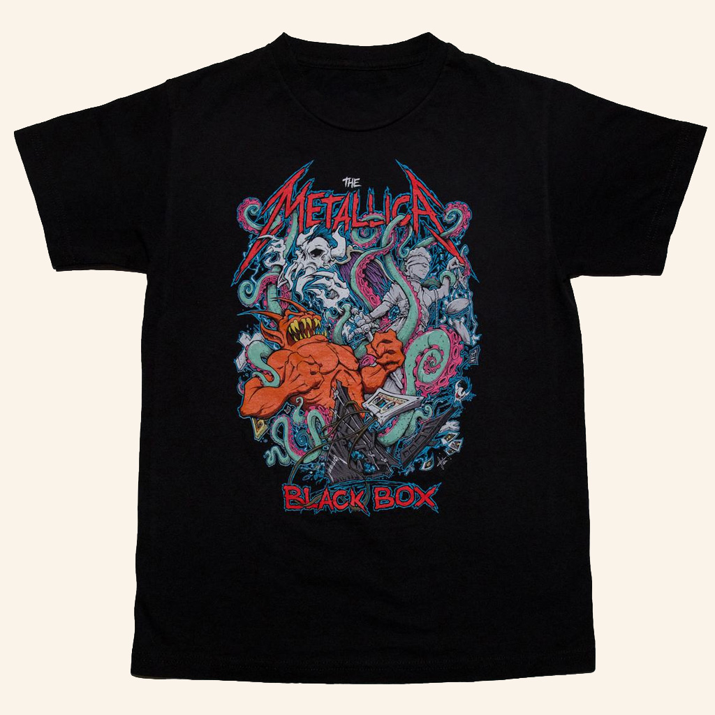 Metallica Merch The Metallica Black Box Eruption T-Shirt Unique Gifts For Music Lovers