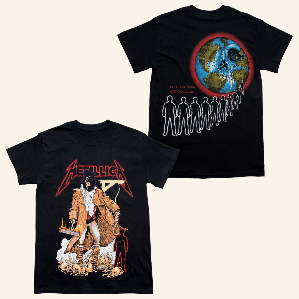 Metallica Merch The Unforgiven Executioner T-Shirt Music Lover Gifts For Him Metallica Merch The Unforgiven Executioner T-Shirt Music Lover Gifts For Him