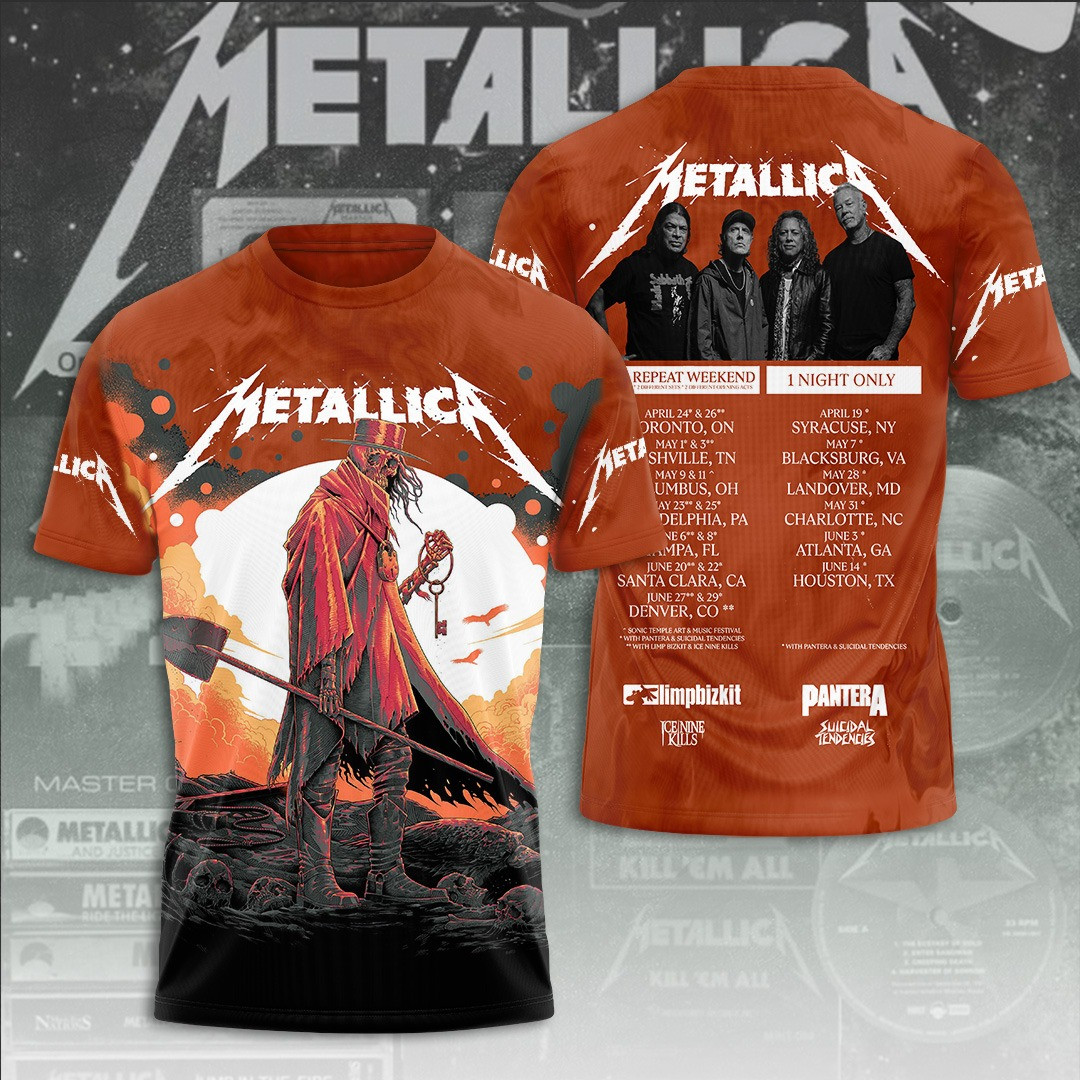 Metallica Repeat Weekend I Night Only T-Shirt Music Gift Ideas For Guys