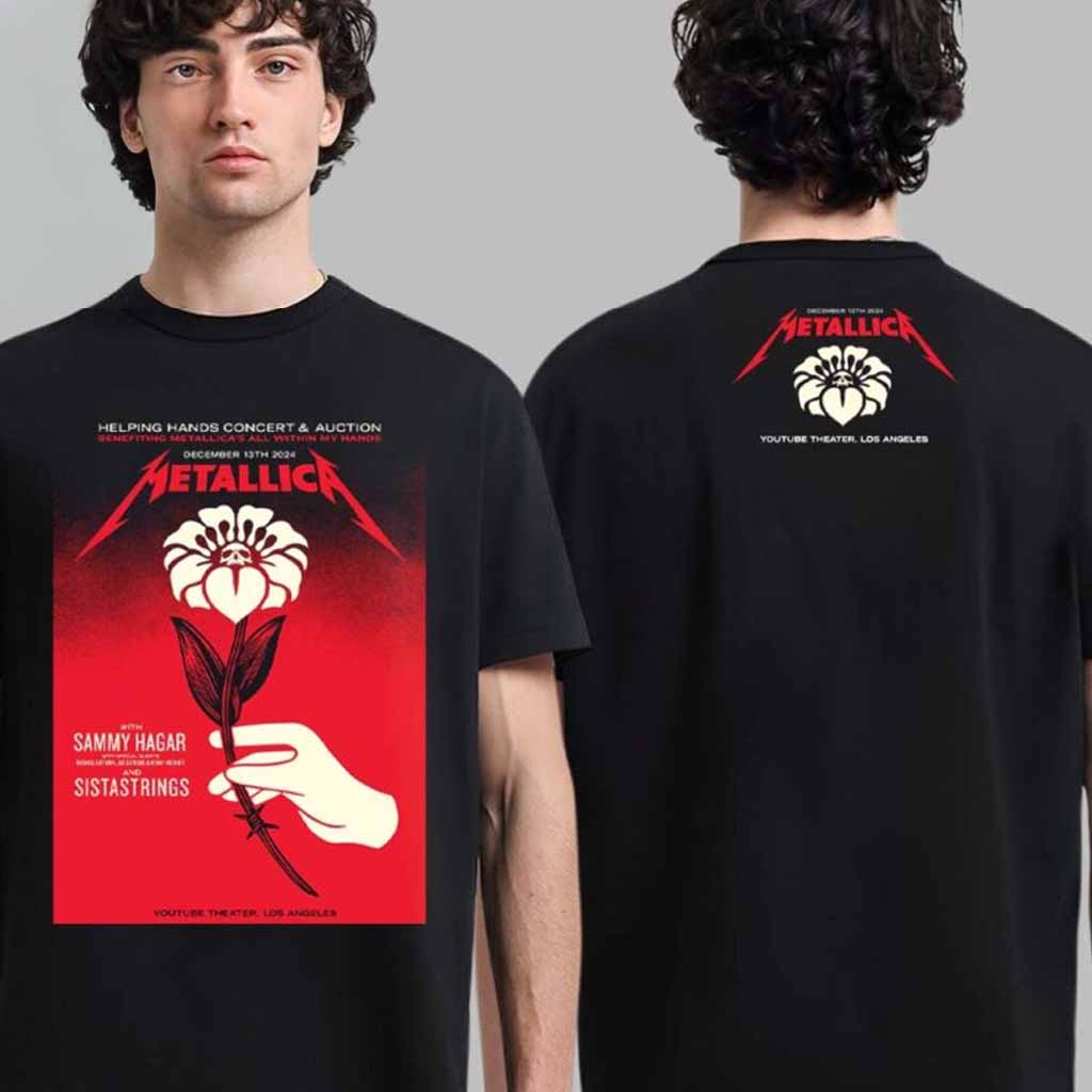 Metallica Tonight Merch Tee For Los Angeles At Youtube Theater On December 13 2024 Helping Hands Concert And Auction Benefiting Metallica All Within My Hands T-Shirt Gifts Metallica Tonight Merch Tee For Los Angeles At Youtube Theater On December 13 2024 Helping Hands Concert And Auction Benefiting Metallica All Within My Hands T-Shirt Gifts