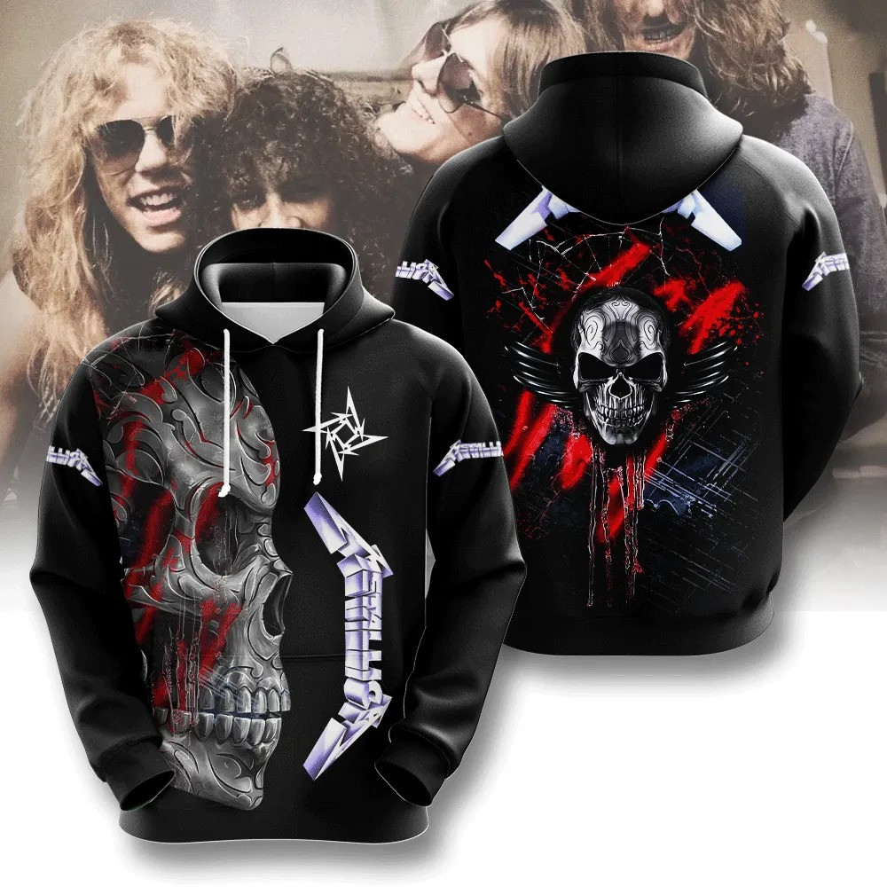 Metallica Tour Merch Hoodie Cool Metallica Band Clothing Unique Fan Gift Ideas For Him