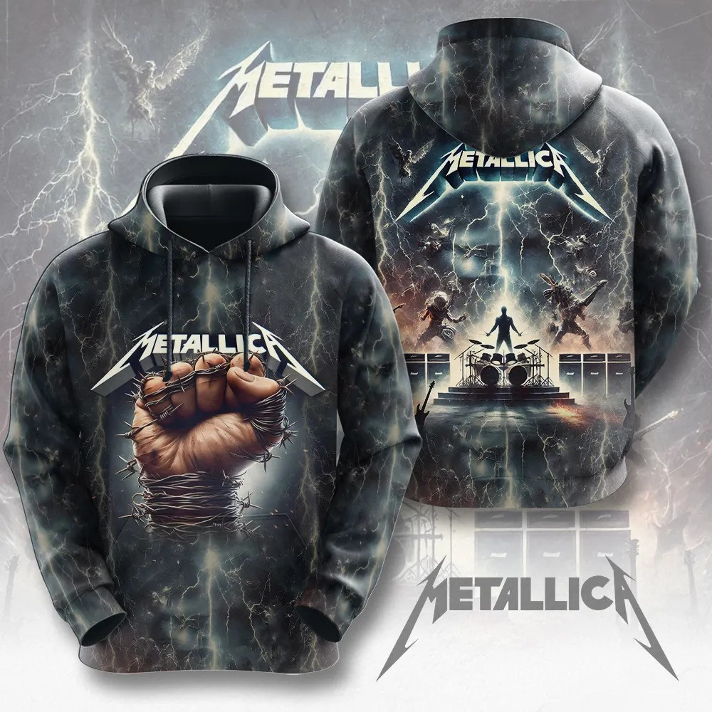 Metallica Tour Merch Hoodie Metallica Apparel Gifts For Fans Music Lovers