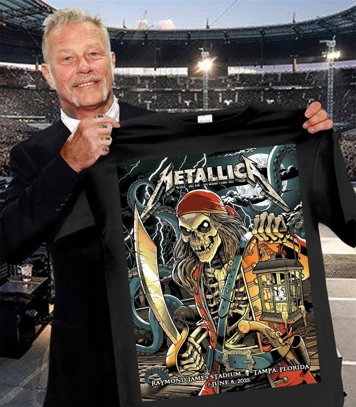 Metallica Tour Merch Raymond James Stadium Tampa Florida 2025 T-Shirt Fans Gifts
