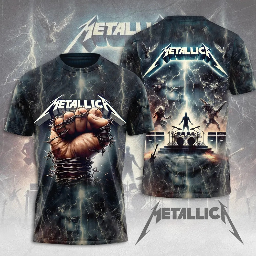 Metallica Tour Merch T-Shirt Apparel Metallica Apparel Cool Gifts For Fans For Him