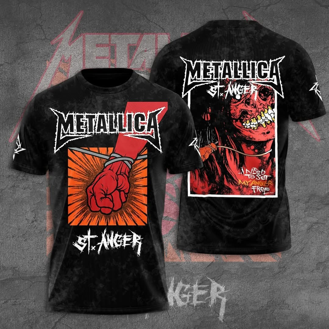 Metallica Tour Merch T-Shirt St Anger Metallica Band Merchandise Cool Fan Gift Ideas