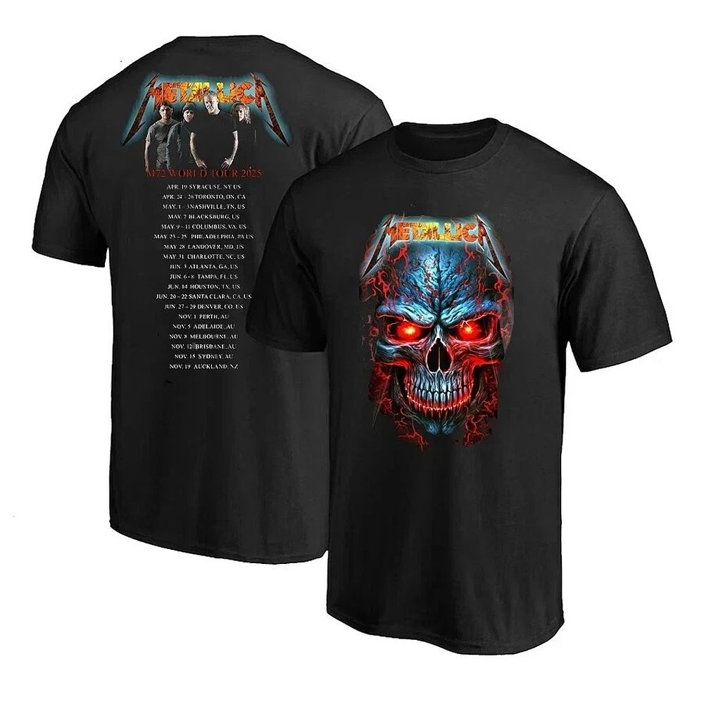 Metallica World Tour 2025 Limited Collection Unisex T-Shirt Best Gift For Music Fans