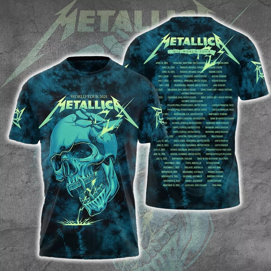 Metallica World Tour 2025 T-Shirt Gift Ideas For Music Lovers