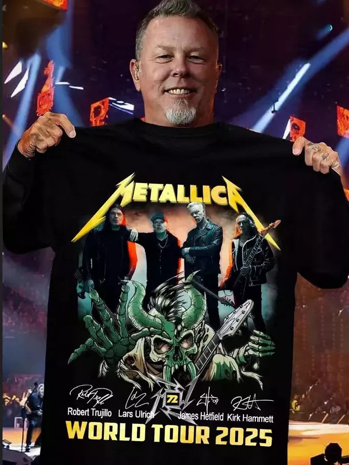 Metallica World Tour 2025 T-Shirt Metallica Shirt For Men Women
