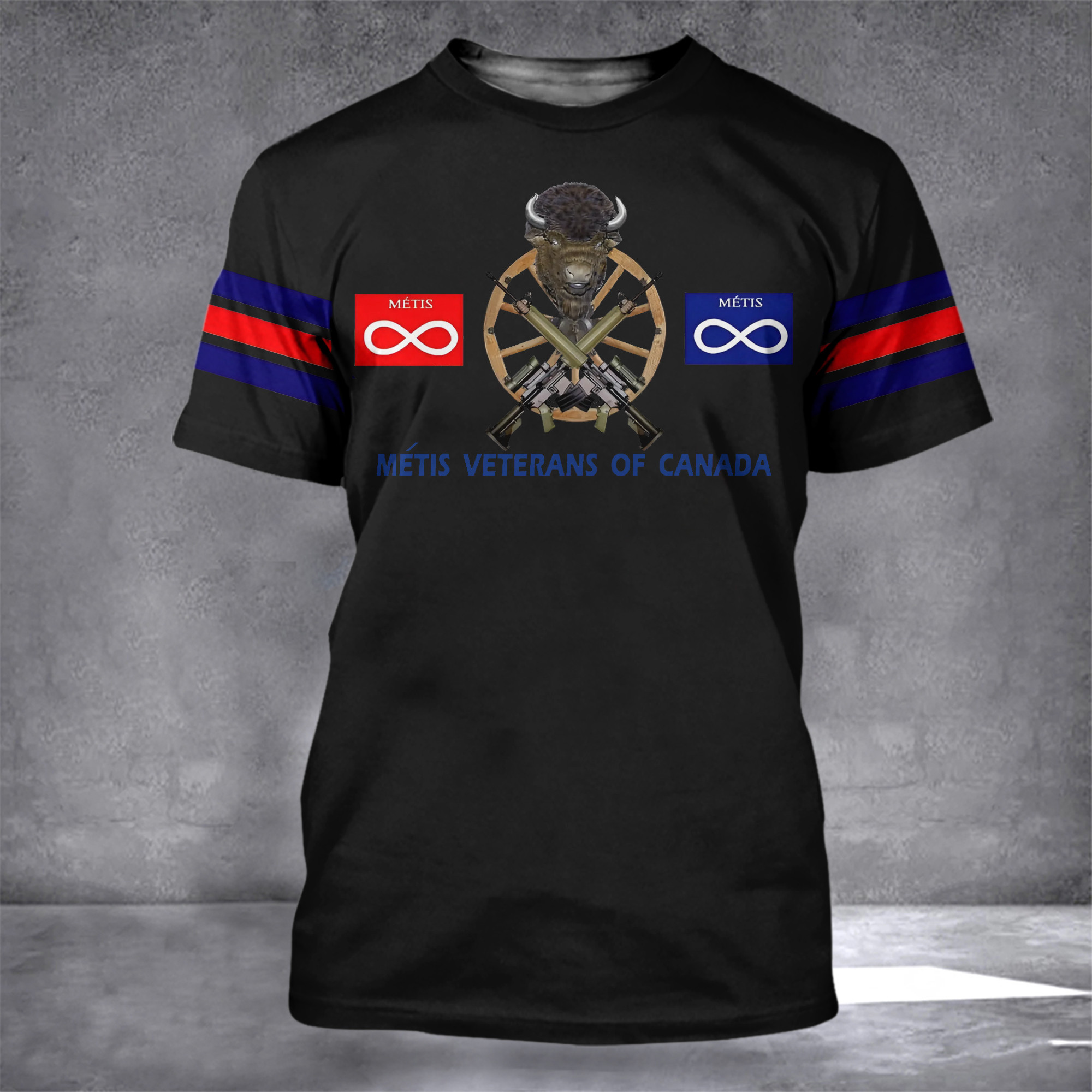 Metis Veterans Of Canada Shirt Support For Veterans Patriotic T-Shirt Gift For Canadian