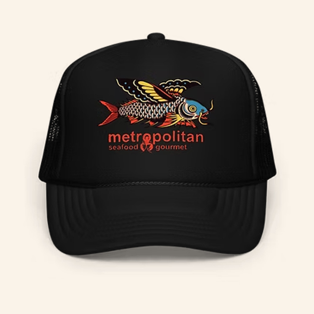 Metro Seafood Merch Flying Fish Trucker Hat Unique Gifts For Husband Metro Seafood Merch Flying Fish Trucker Hat Unique Gifts For Husband