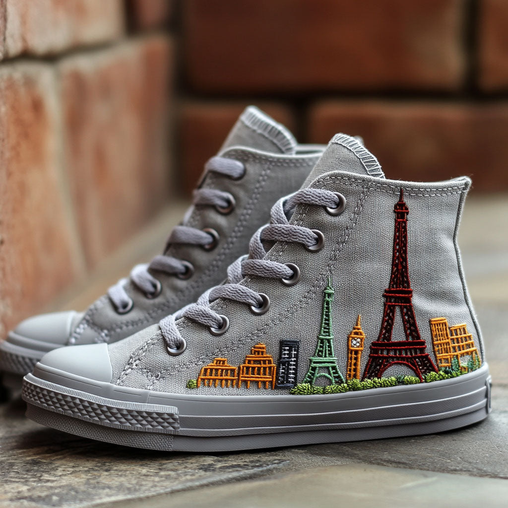 Metro Vibes Canvas High Tops Back To School Merch