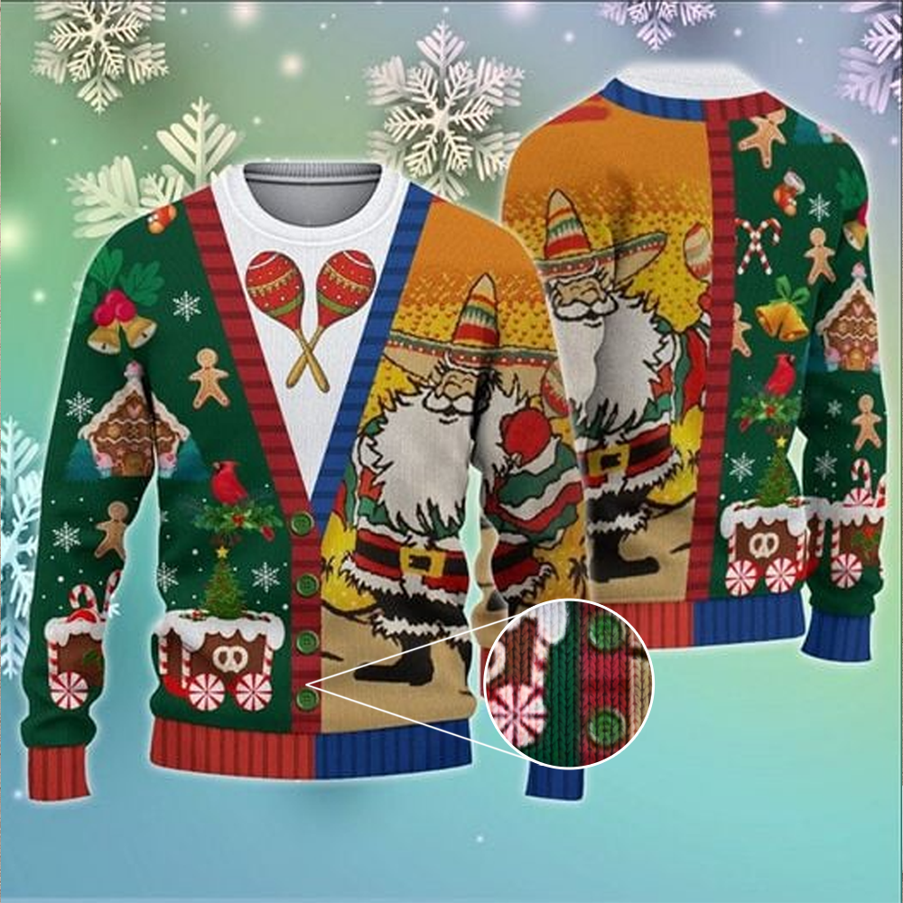 Mexican Santa Claus Ugly Christmas Sweater Christmas Graphic Tee Clothing Gift For Men Women Mexican Santa Claus Ugly Christmas Sweater Christmas Graphic Tee Clothing Gift For Men Women