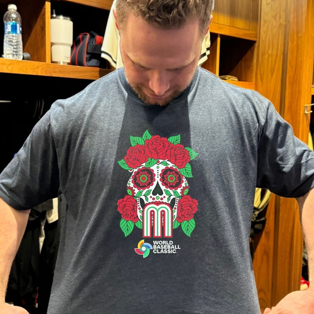 Mexico 2026 World Baseball Classic Sugar Skull Shirt Present For Husband