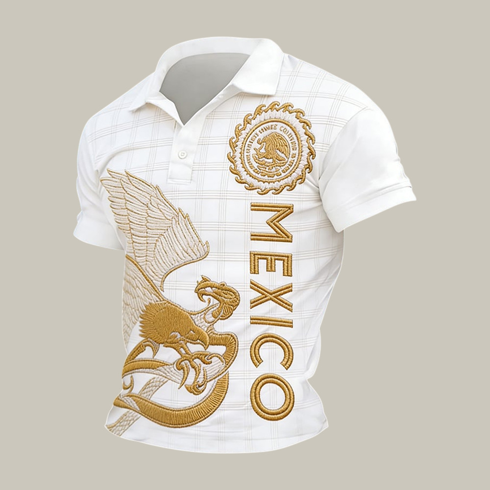 Mexico FIFA World Cup 2026 Eagle Polo Shirt 2026 World Cup Clothing Line Good Gift For Fans