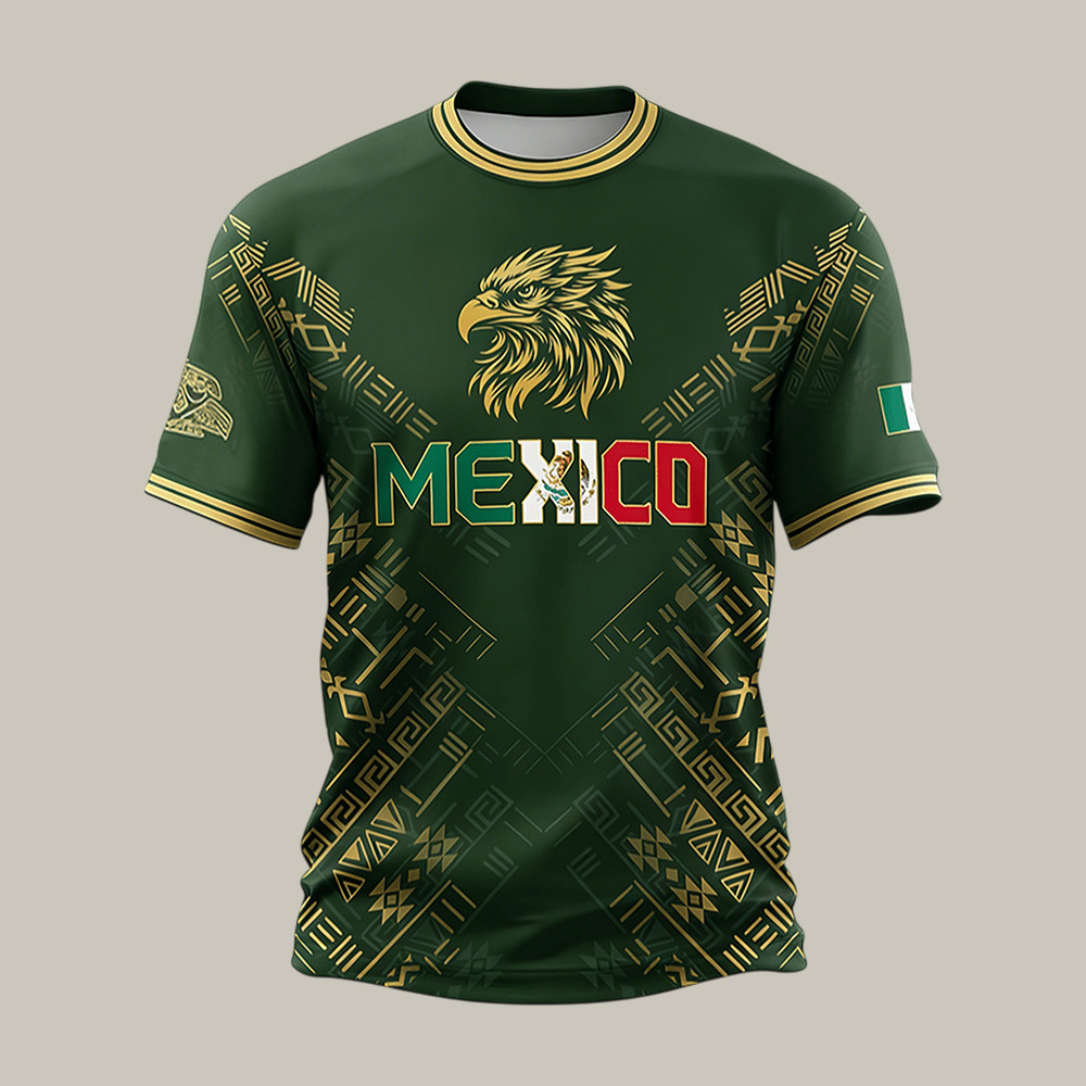 Mexico FIFA World Cup 2026 Eagle T-Shirt Soccer Clothes Unique Present For Fans