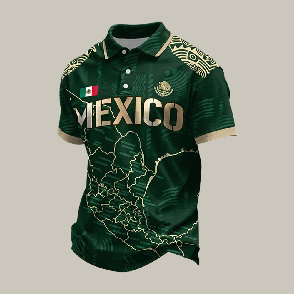 Mexico FIFA World Cup 2026 Polo Shirt Mexico National Soccer Team Merch Fan Gear