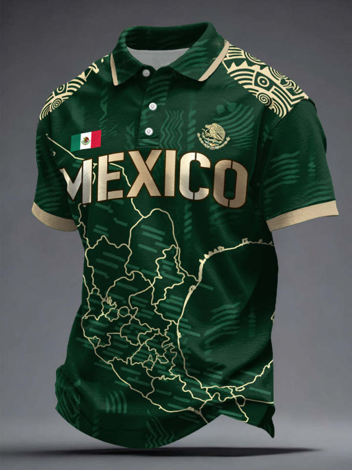 Mexico FIFA World Cup 2026 Polo Shirt Mexico National Soccer Team Shirt Game Day Gift For Him
