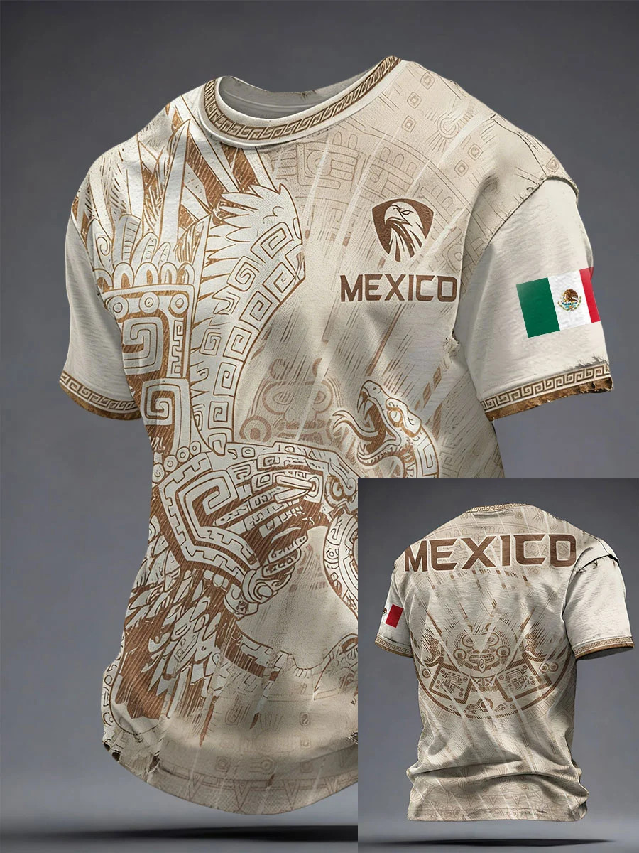 Mexico FIFA WorldCup 2026 Aztec Heritage T Shirt Soccer Fan Gear Best Gift For Mexico Fans