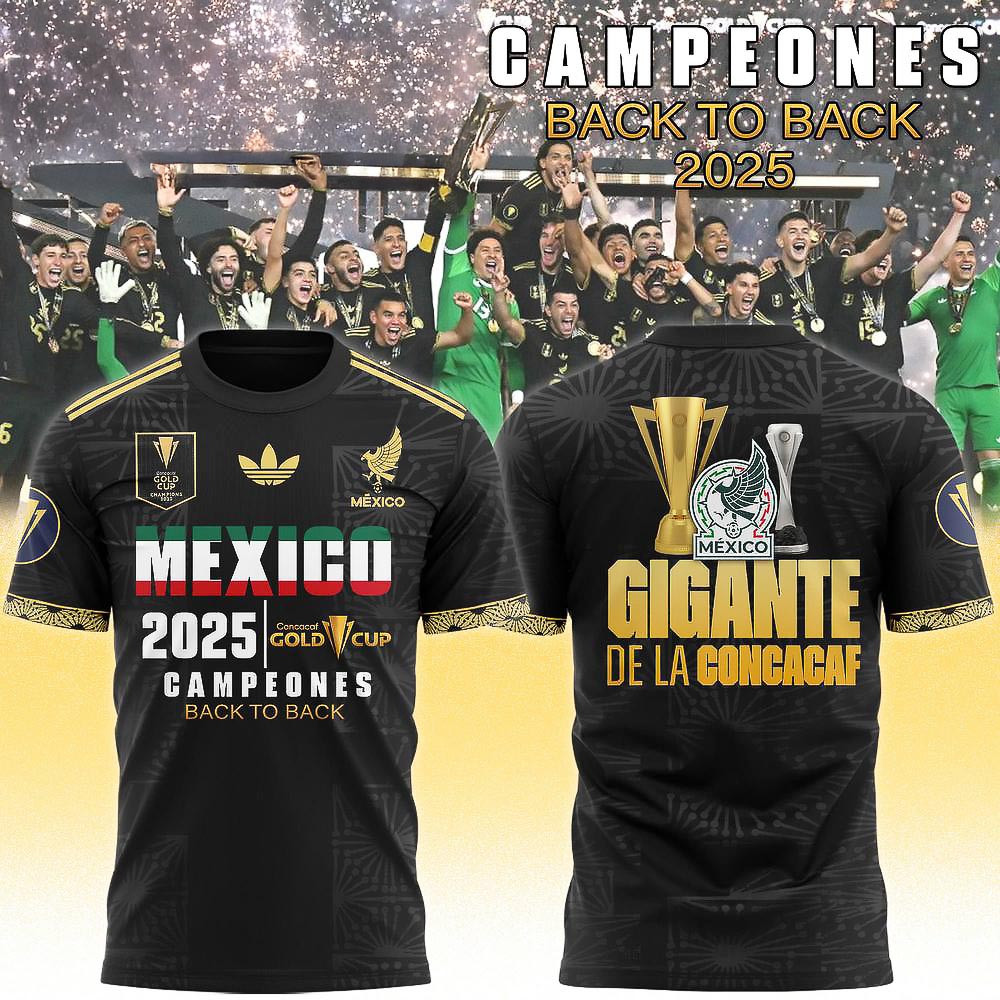 Mexico National Team Concacaf Gold Cup 2025 Champions T-Shirt Gifts For Fans