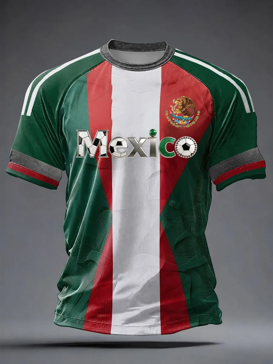 Mexico Tricolor Soccer T-Shirt World Cup 2026 Fan Gear Best Gift For El Tri Supporters