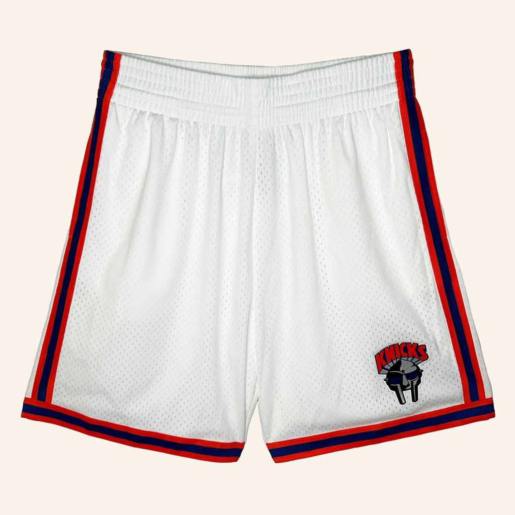 MF Doom Merch DOOMSDAY 2025 Mitchell And Ness Knicks Shorts White Gifts For Husband MF Doom Merch DOOMSDAY 2025 Mitchell And Ness Knicks Shorts White Gifts For Husband