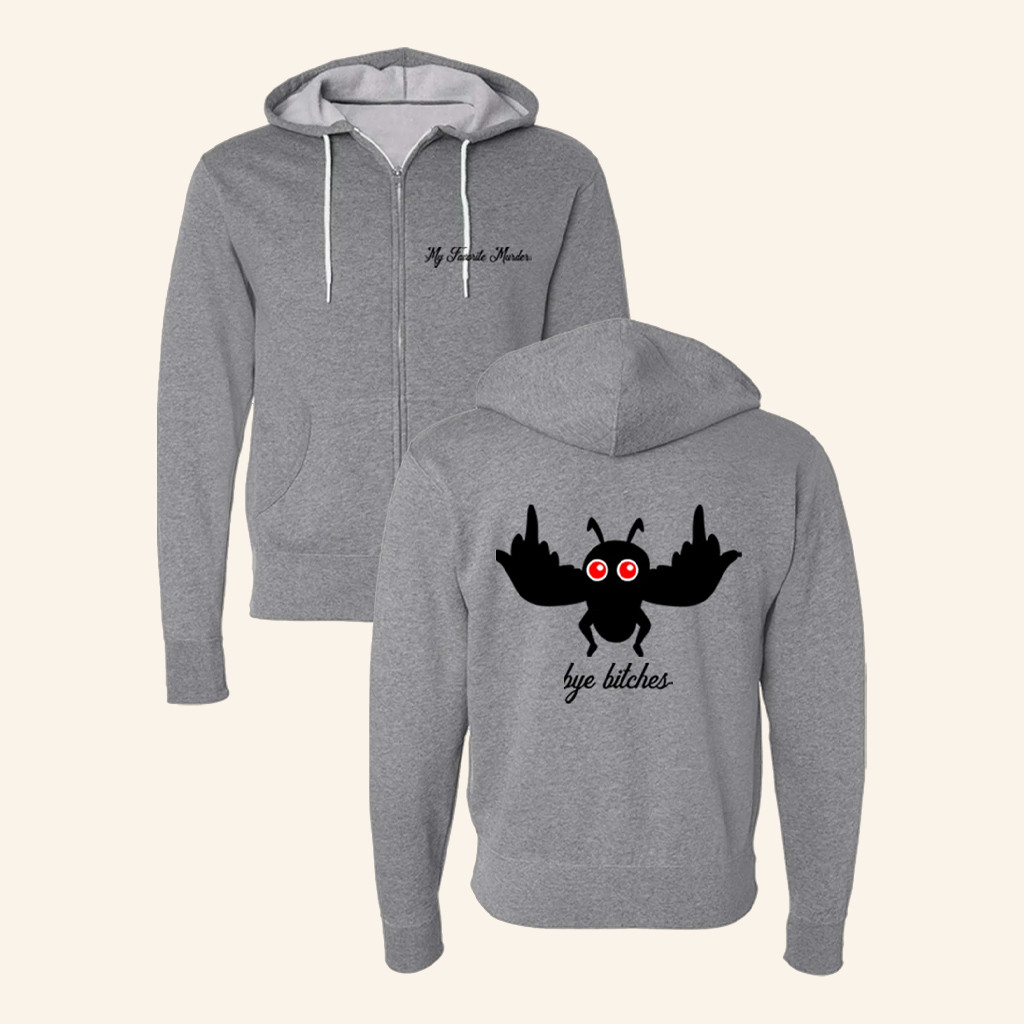 MFM Animated Merch Mothman Zip Up Hoodie Xmas Gifts For Him