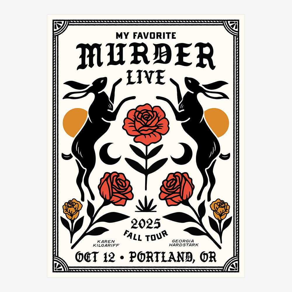 MFM Portland Final Poster My Favorite Murder Podcast Poster Unique Gift For My Favorite Murder Fans