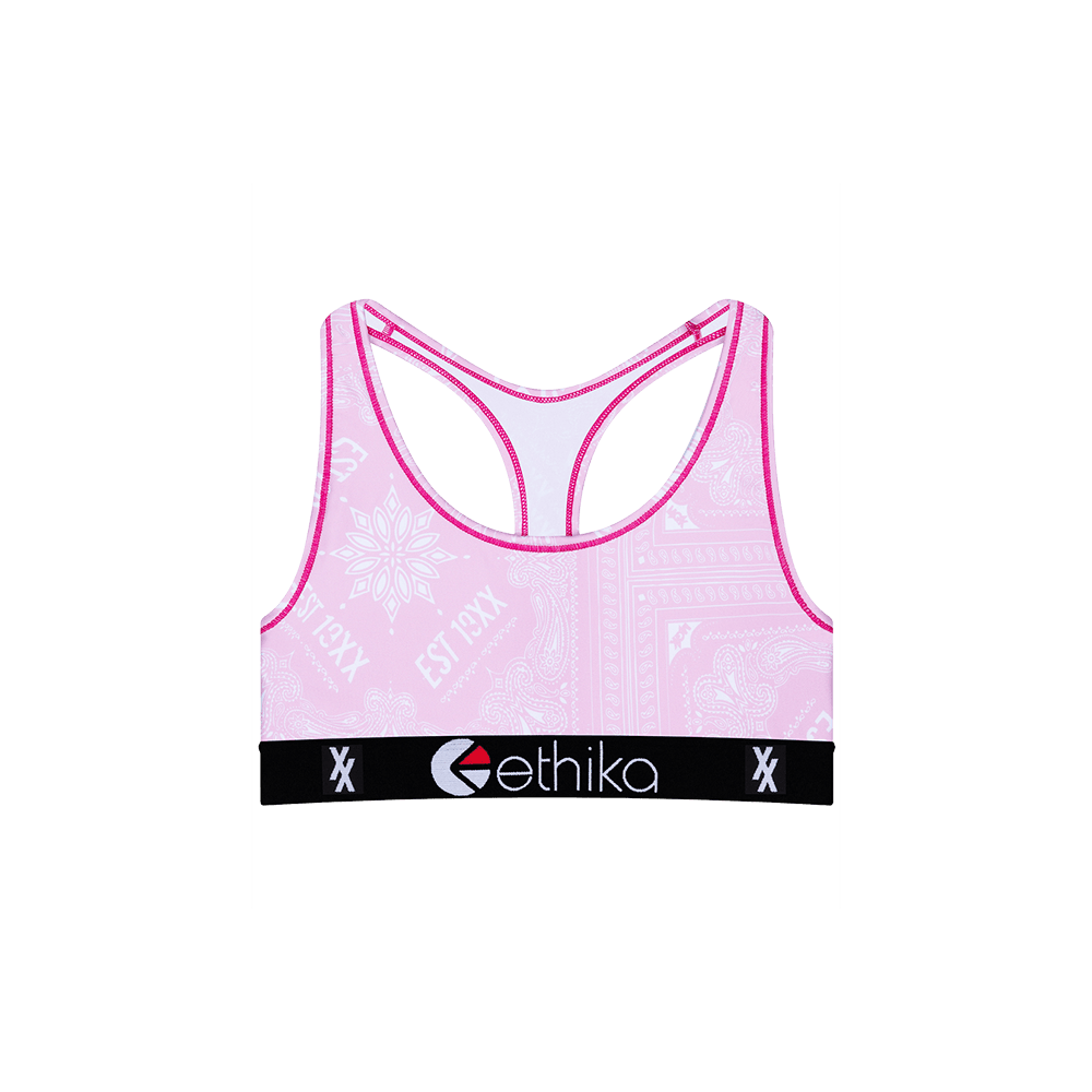 MGK Merch Ethika Pink Bandana Sports Bra Machine Gun Kelly Merch Mother's Day Gifts For Daughter