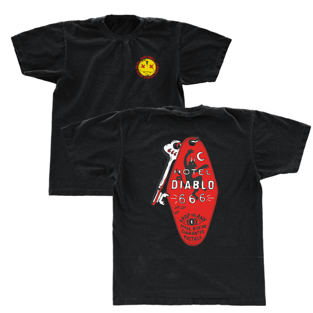 MGK Merch Hotel Diablo Key T-Shirt Machine Gun Kelly Merchandise Dad Gifts For Father's Day 2025