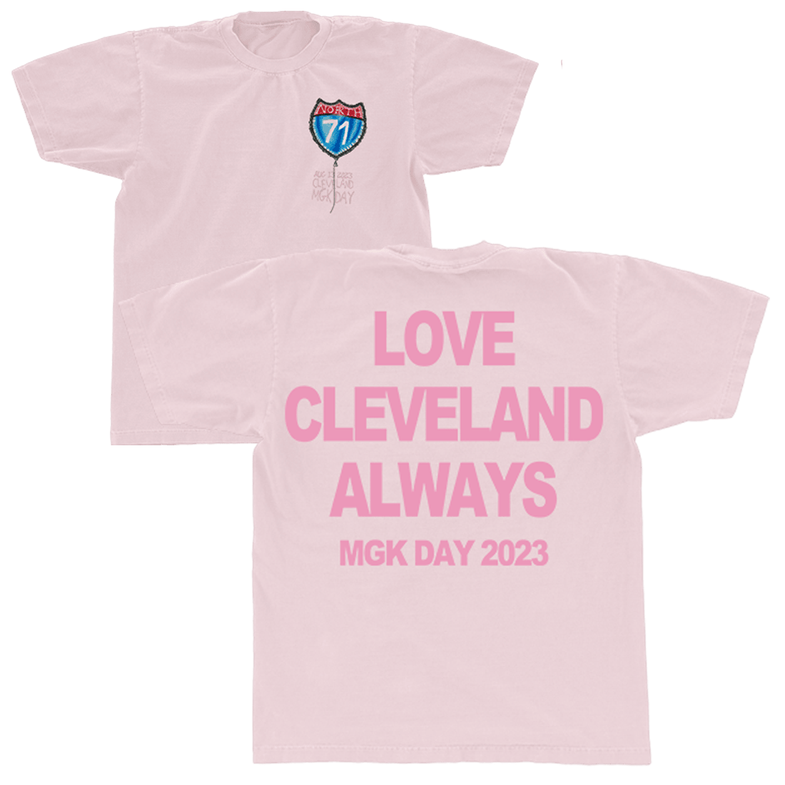 MGK Merch MGK Day Love Cleveland Always T-Shirt Machine Gun Kelly Merchandise Gifts For Wife MGK Merch MGK Day Love Cleveland Always T-Shirt Machine Gun Kelly Merchandise Gifts For Wife