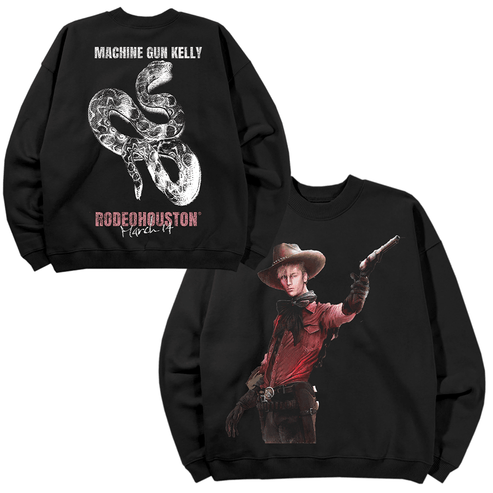 MGK Merch Outlaw Rodeohouston Sweatshirt Machine Gun Kelly Merch Father's Day Gifts For Son