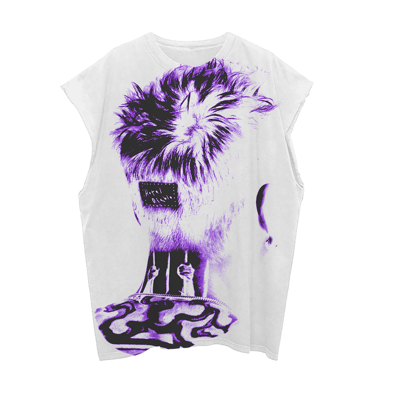 MGK Merch Pink Hotel Diablo Cut Off Tank Top Machine Gun Kelly Merchandise