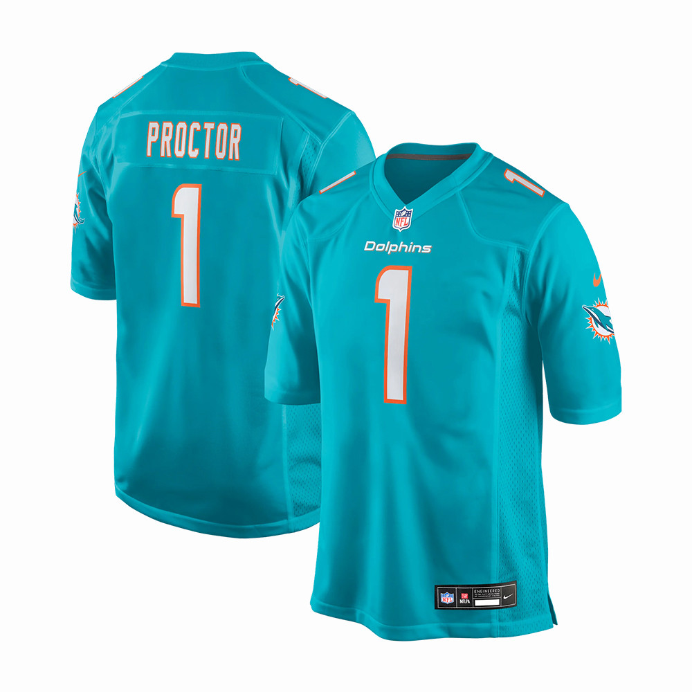 Miami Dolphins Kadyn Proctor NFL Draft 2026 Jersey Game Day Clothing Football Gear