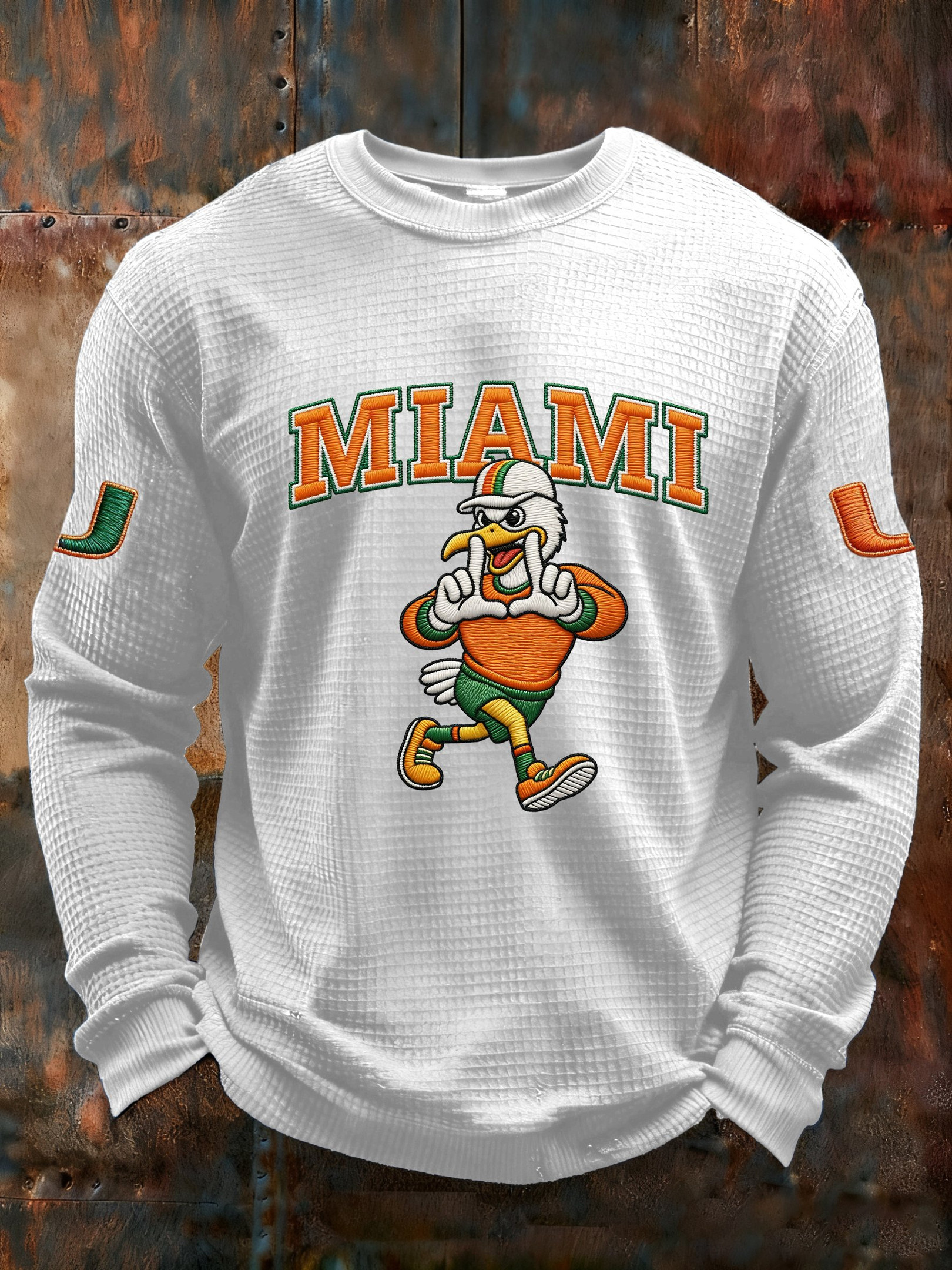 Miami Football Duck Long Sleeve T-Shirt Forever MH Game Day Clothes Miami Football Fan Gifts Miami Football Duck Long Sleeve T-Shirt Forever MH Game Day Clothes Miami Football Fan Gifts
