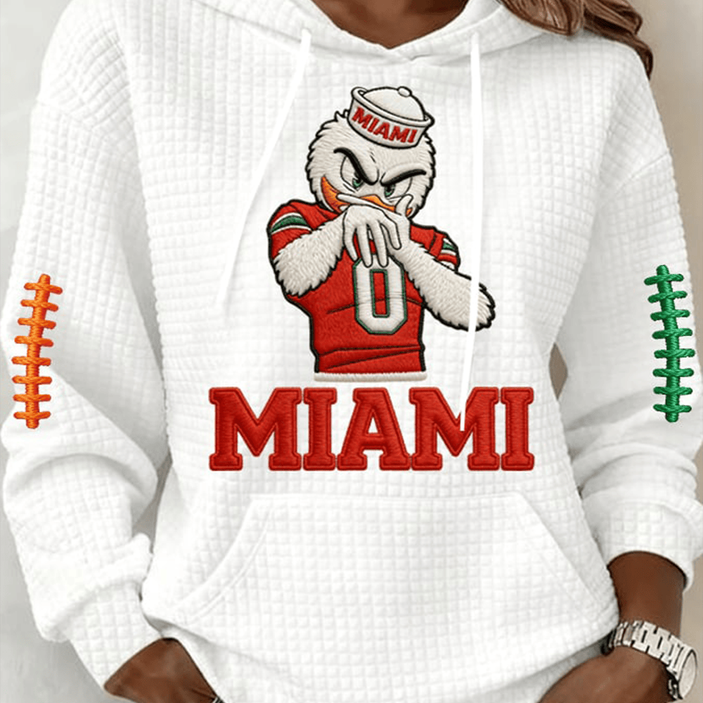 Miami Football Game Day Hoodie Miami Hurricanes Apparel Gift Ideas For Football Fans