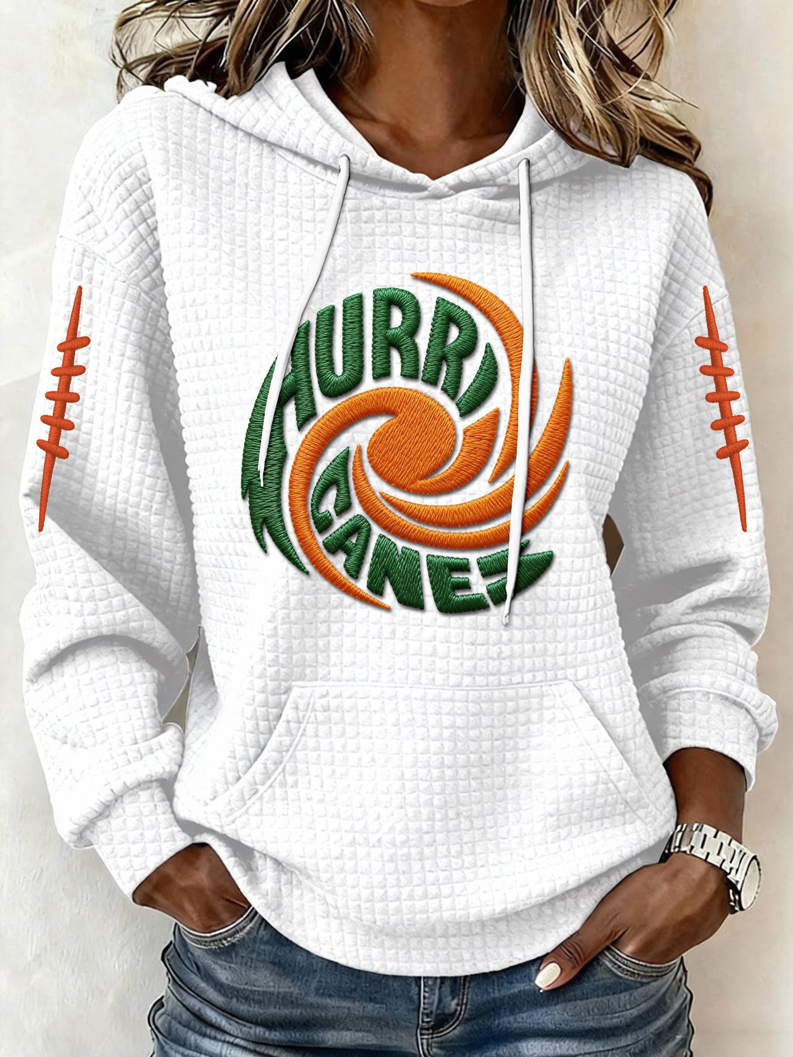 Miami Football Hoodie Game Day Hoodie Miami Forever Apparel Gifts For Football Fan