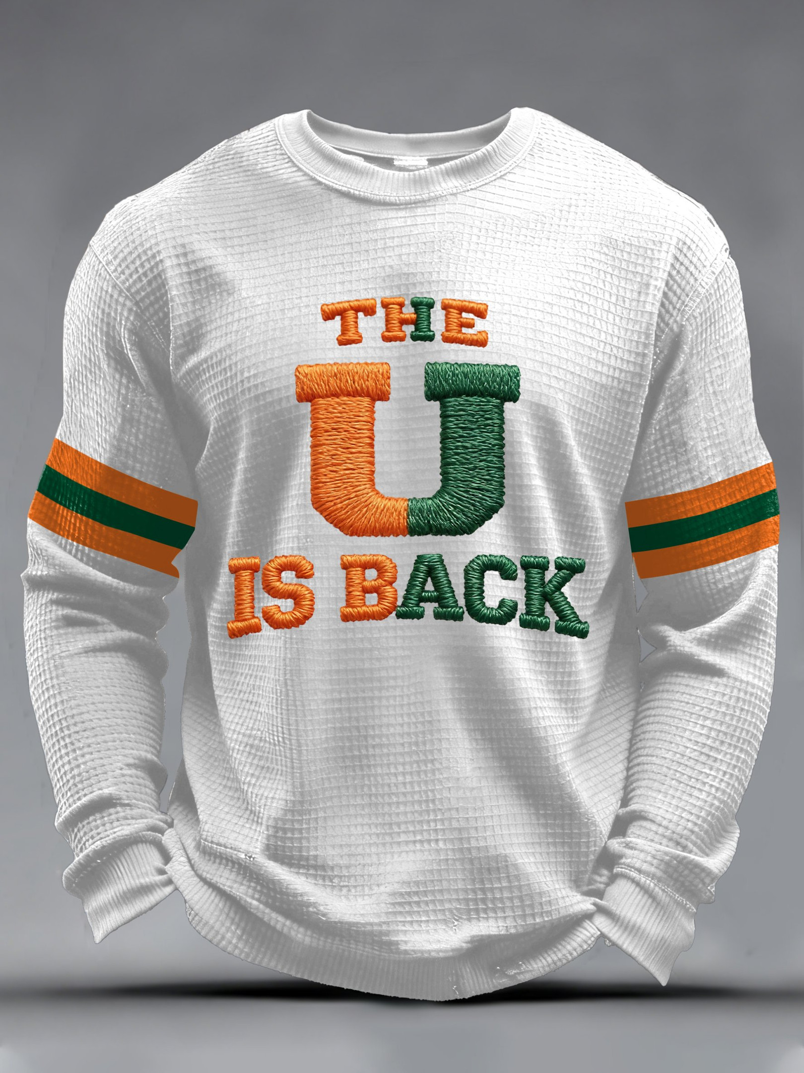 Miami Football MH Long Sleeve T-Shirt The U Is Back Shirt Miami Pride Game Day Clothes