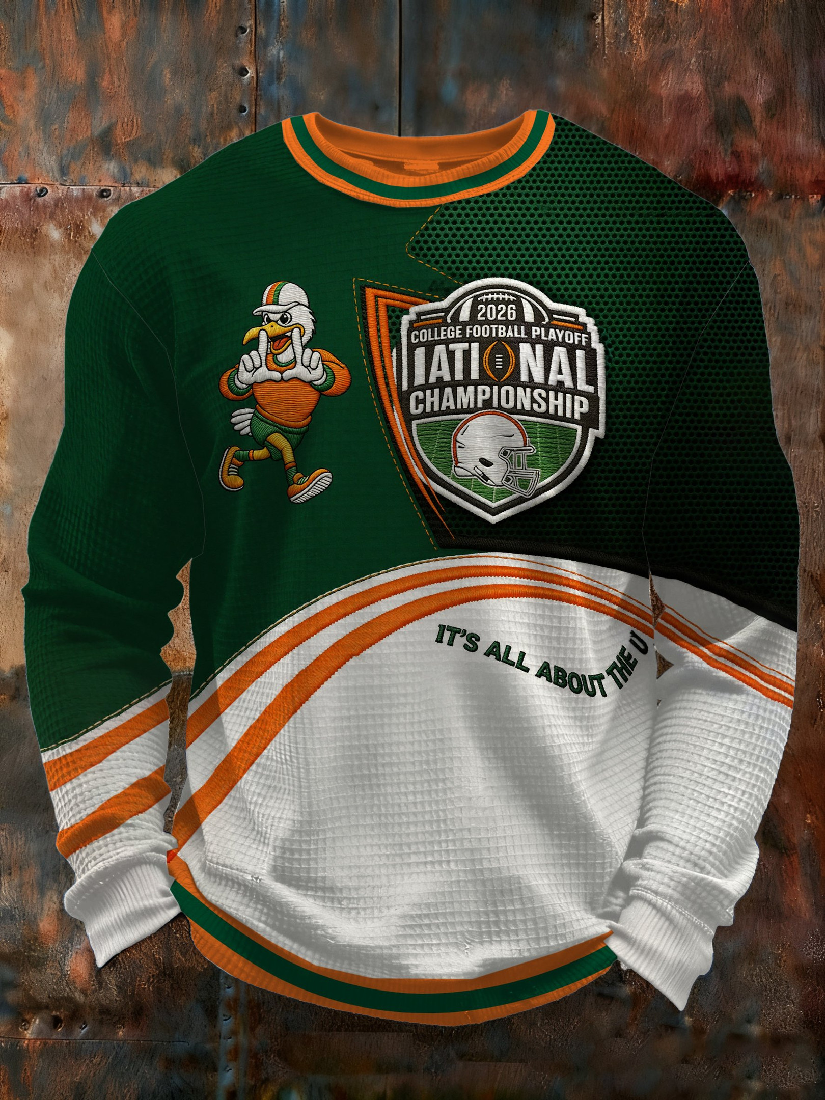 Miami Football MH Sweashirt All About The U Shirt Miami Forever Game Day Clothes