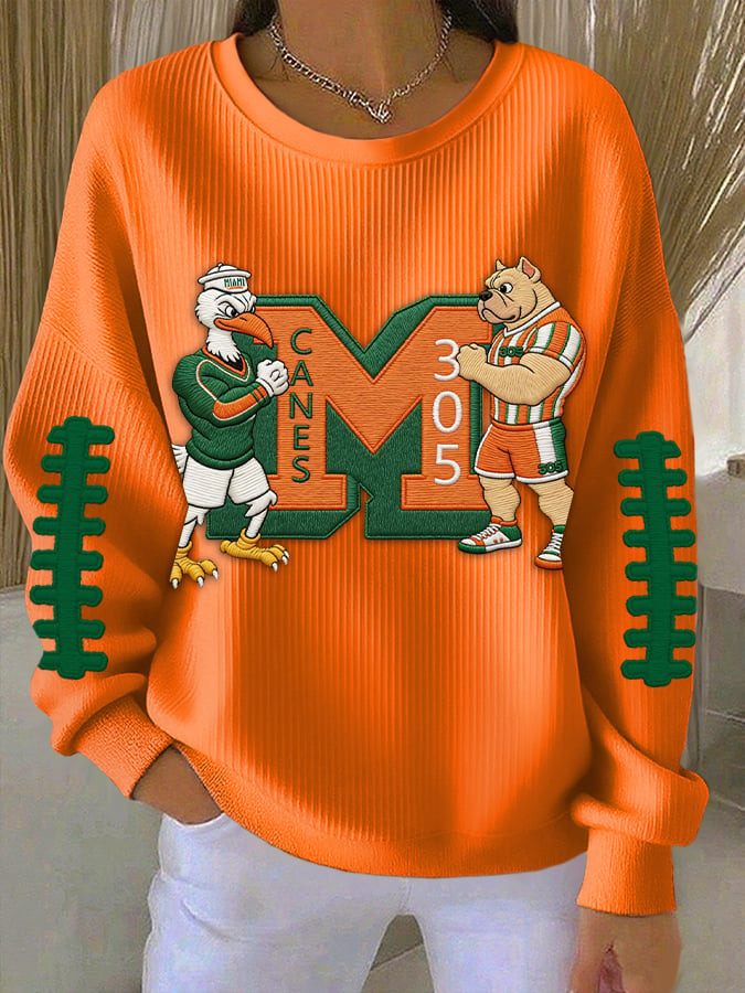 Miami Football Sweatshirt Game Day Apparel Miami Pride Apparel Best Gifts For Football Fans Miami Football Sweatshirt Game Day Apparel Miami Pride Apparel Best Gifts For Football Fans