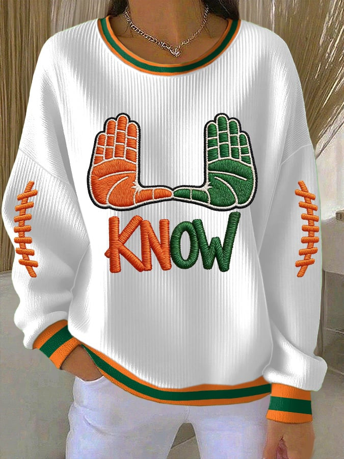Miami Football Sweatshirt Gameday Sweatshirt Miami Pride Apparel Gifts For Mom