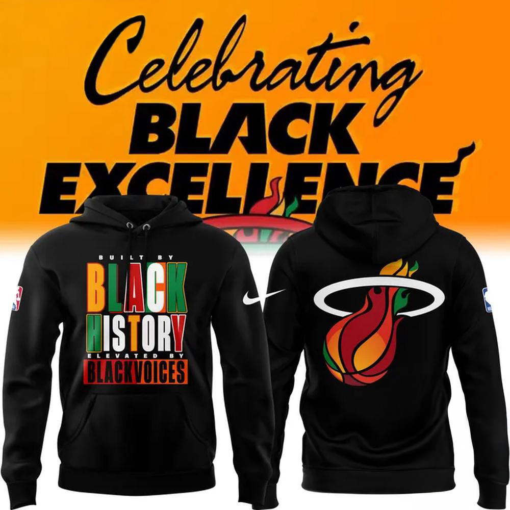 Miami Heat x Black Excellence Night Hoodie Gifts For Basketball Fan